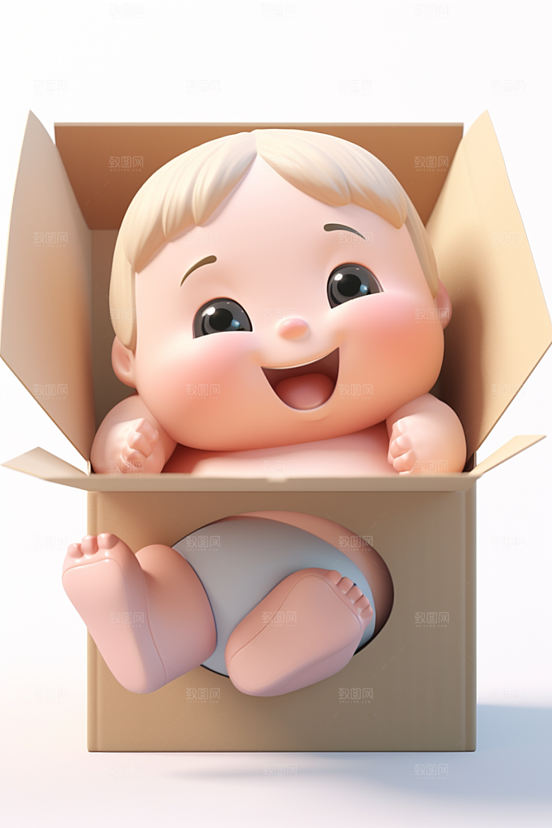 快乐儿童童真3D模型