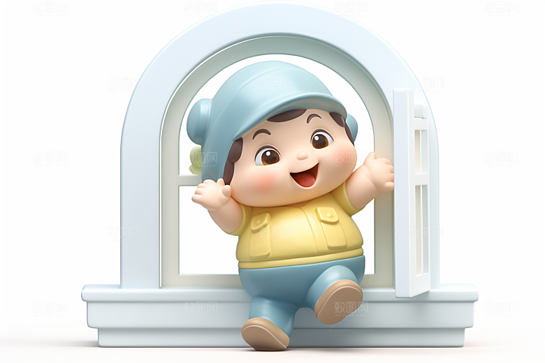 快乐儿童孩童3D模型