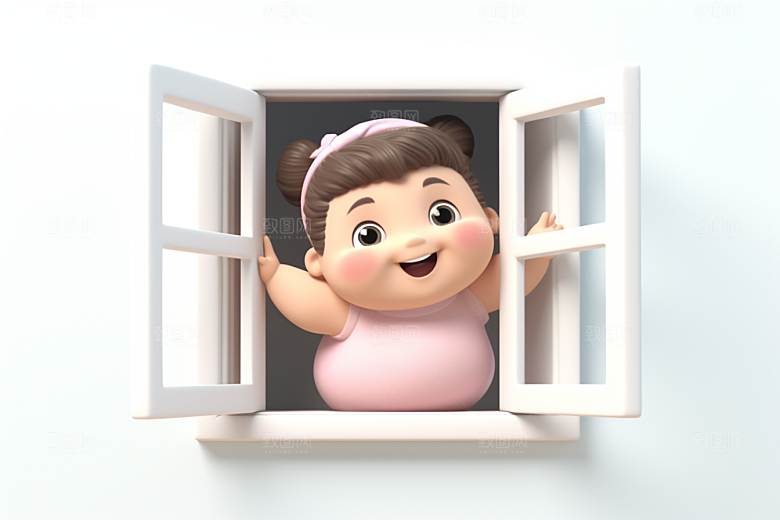 快乐儿童形象IP模型