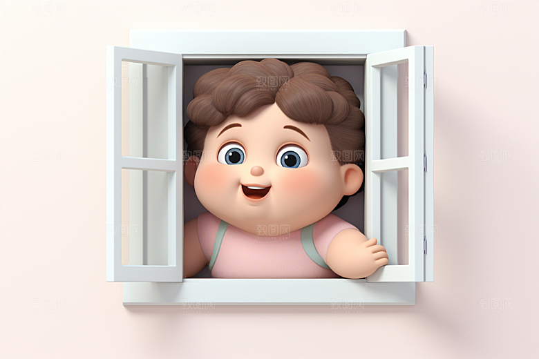 快乐儿童3D可爱模型