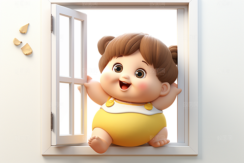 快乐儿童立体3D模型