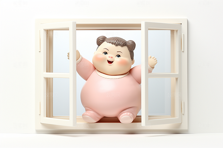 快乐儿童六一儿童节IP模型