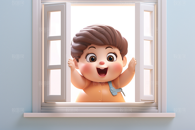 快乐儿童3D六一儿童节模型