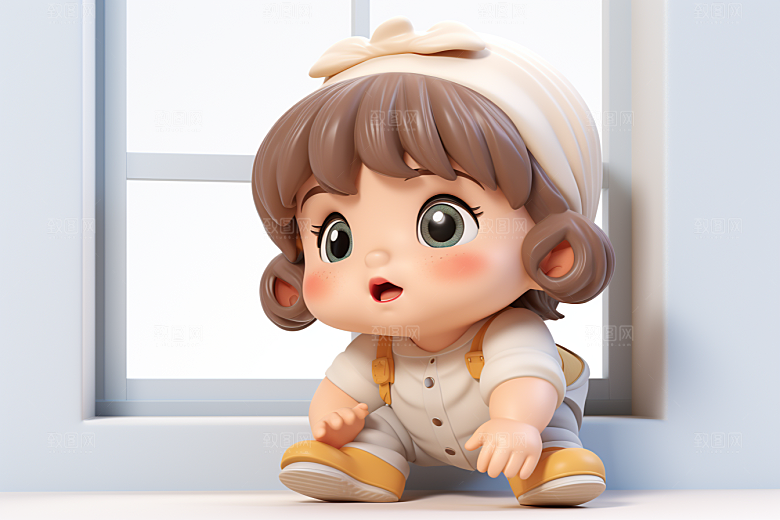 快乐儿童IP六一儿童节模型
