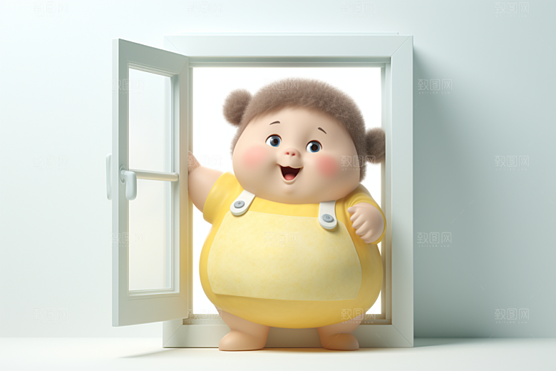 快乐儿童六一儿童节可爱模型
