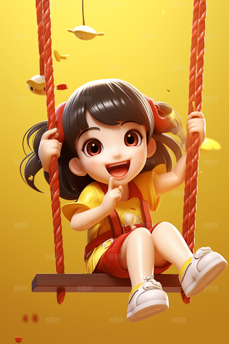 快乐儿童立体卡通模型