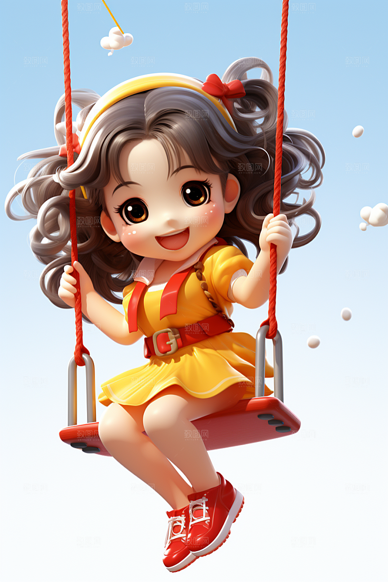 快乐儿童形象童趣模型