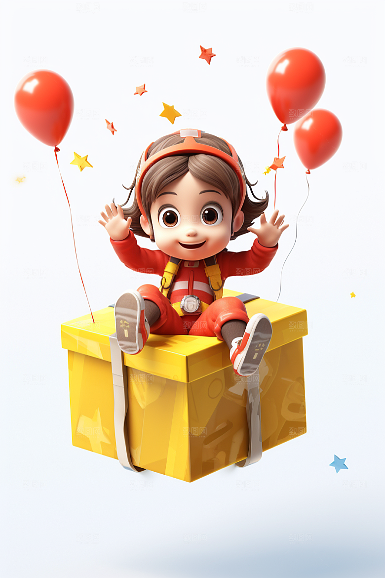 快乐儿童3D童真模型