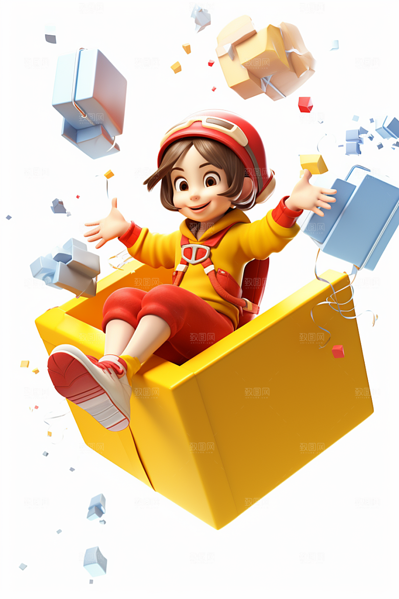 快乐儿童童真六一儿童节模型