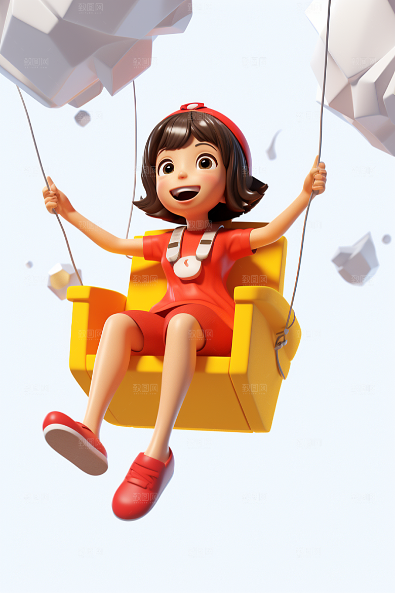快乐儿童3D人物模型