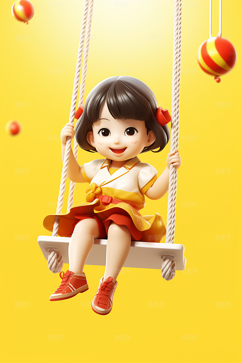 快乐儿童童趣六一儿童节模型