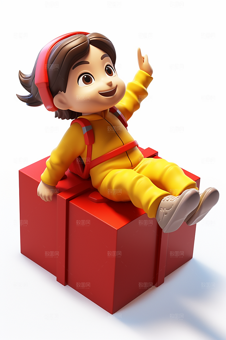 快乐儿童卡通3D模型