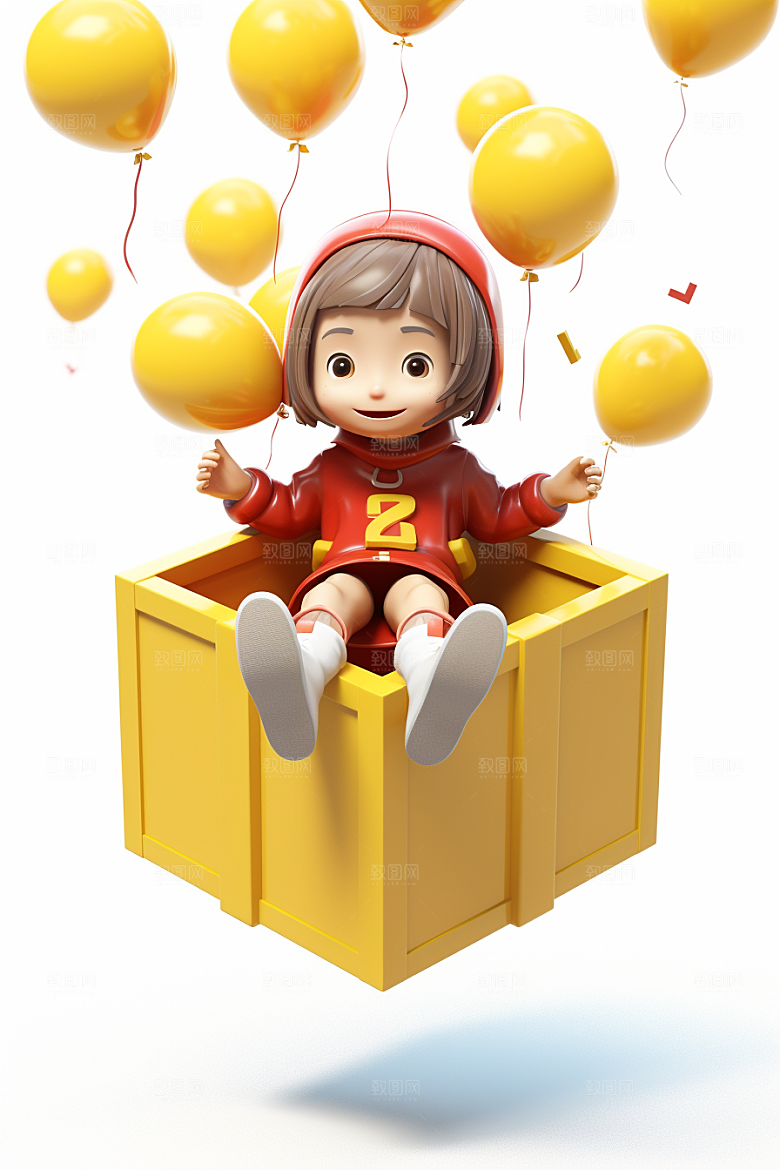 快乐儿童卡通形象模型