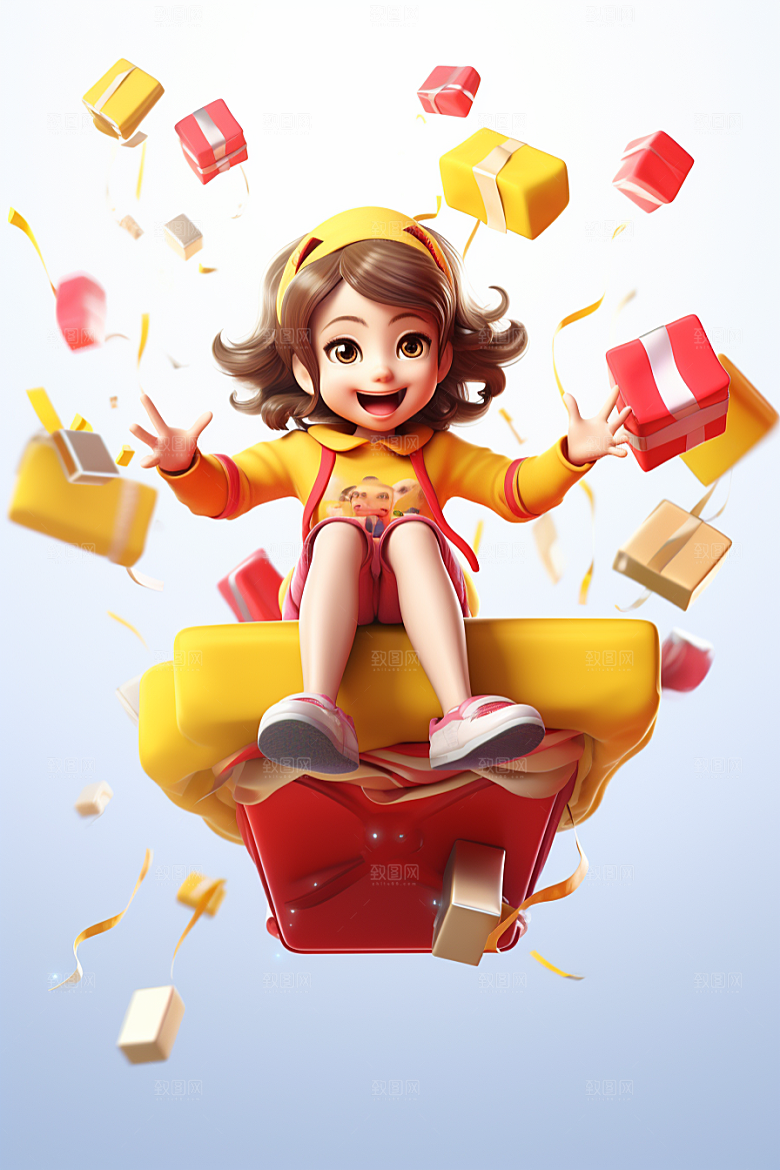 快乐儿童IP人物模型