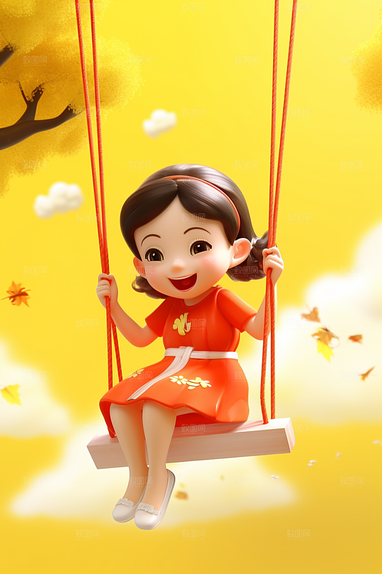 快乐儿童童真孩童模型