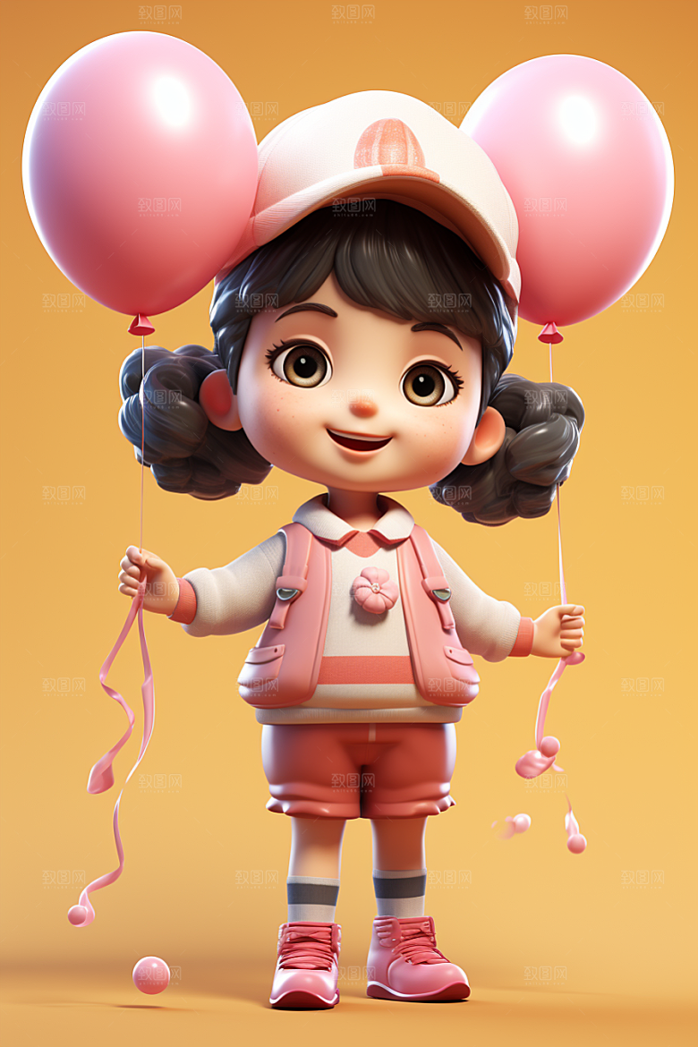 快乐儿童IP童趣模型