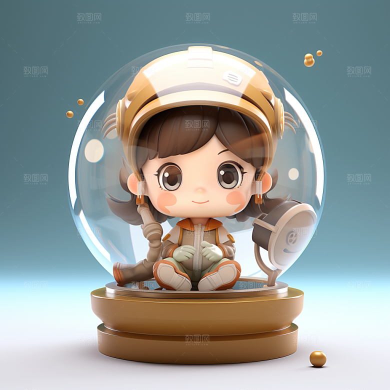 快乐儿童可爱立体模型