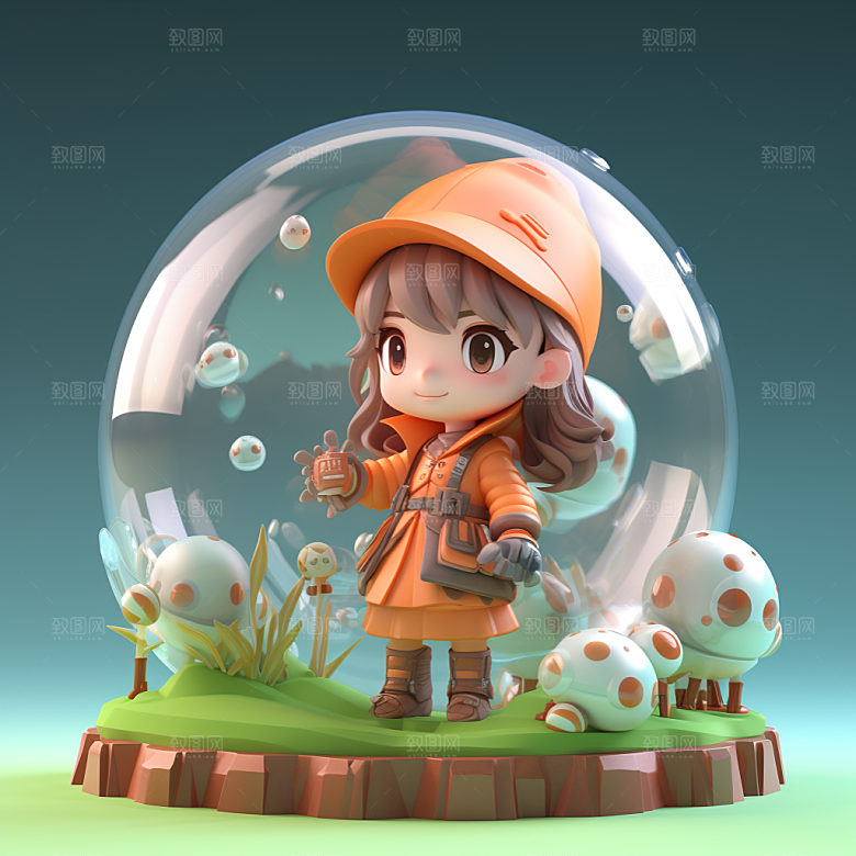 快乐儿童3D可爱模型