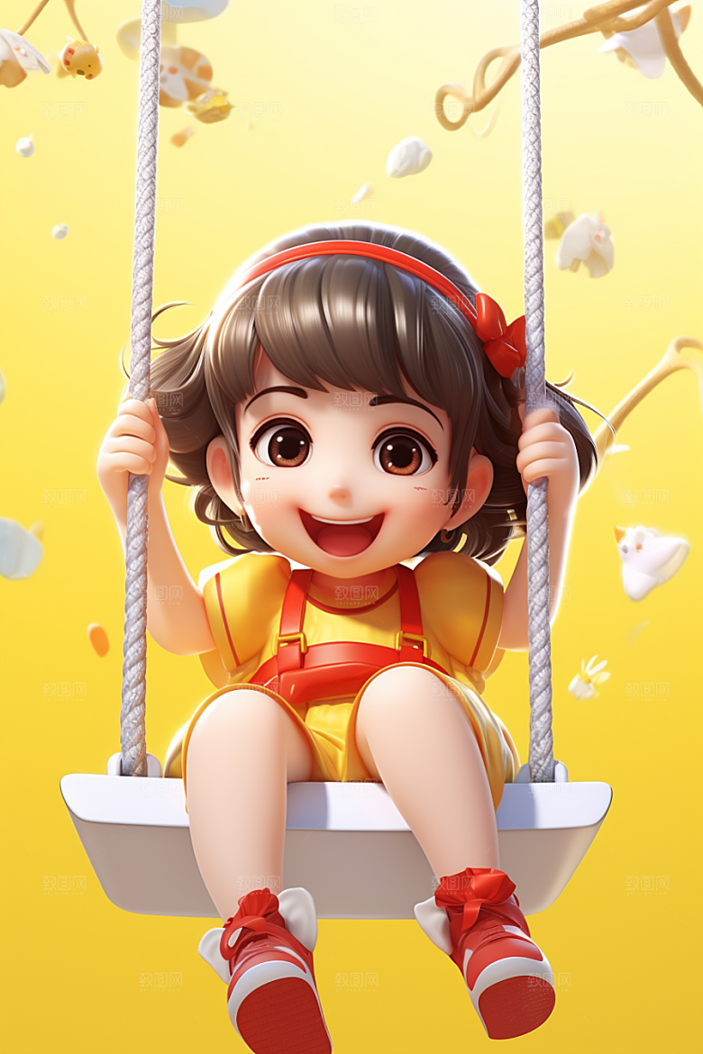 快乐儿童可爱童真模型