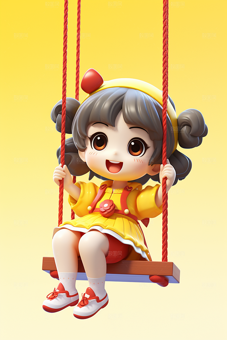 快乐儿童人物IP模型