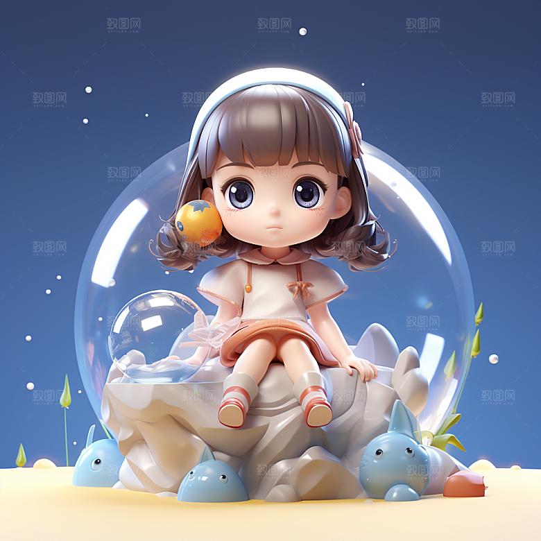 快乐儿童立体可爱模型