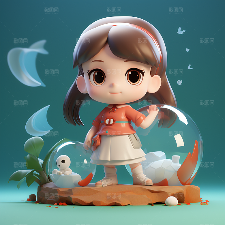 快乐儿童IP童真模型