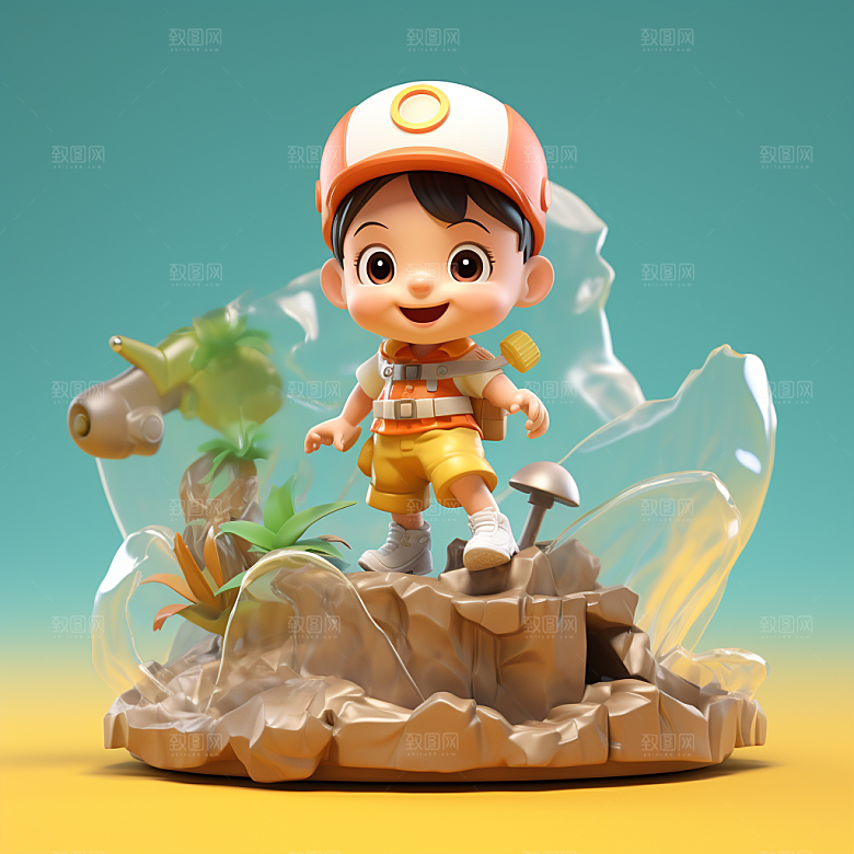 快乐儿童3D六一儿童节模型