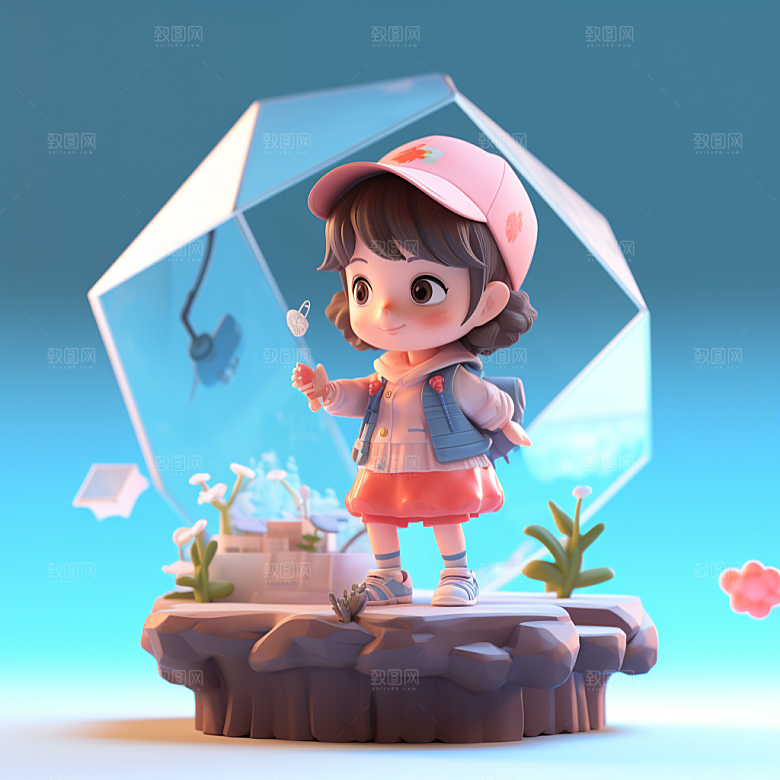 快乐儿童六一儿童节卡通模型