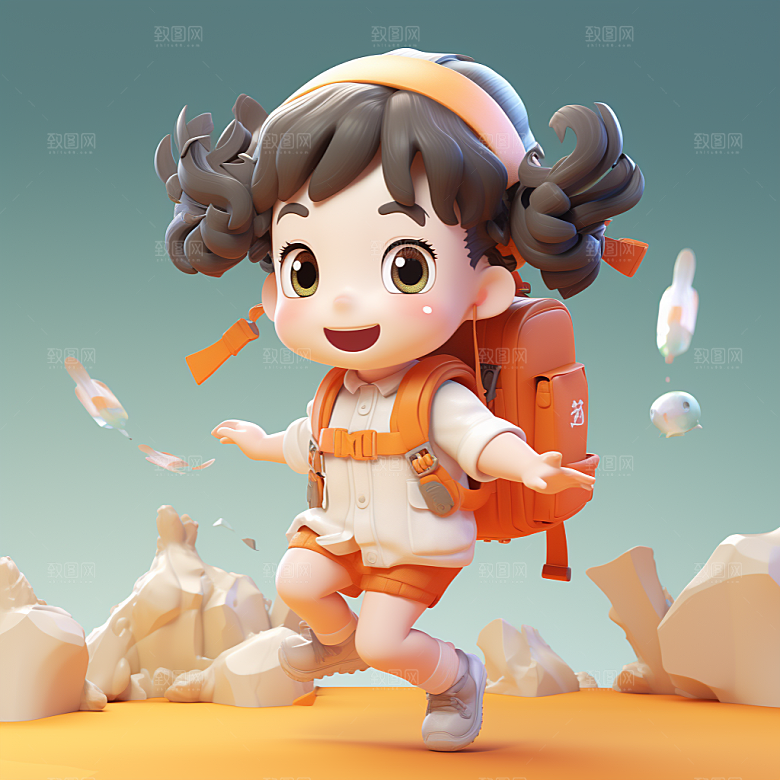 快乐儿童孩童童趣模型