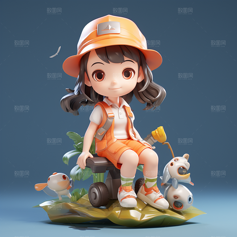 快乐儿童人物可爱模型