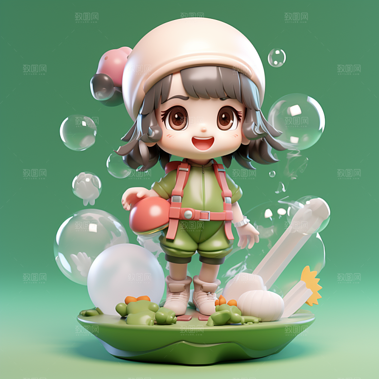 快乐儿童IP卡通模型