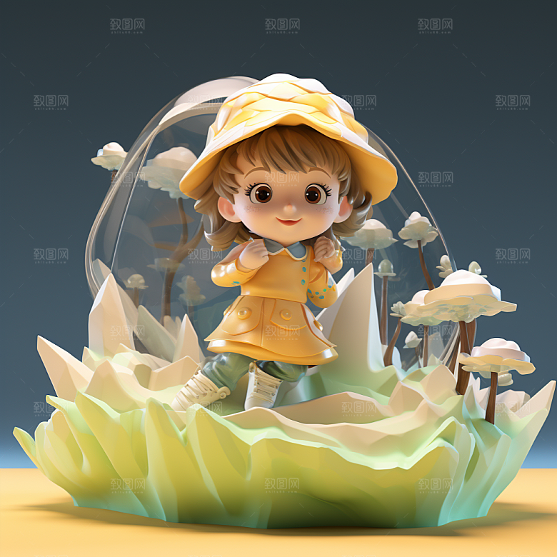 快乐儿童孩童六一儿童节模型