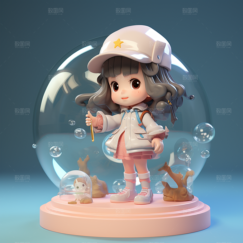 快乐儿童3D立体模型