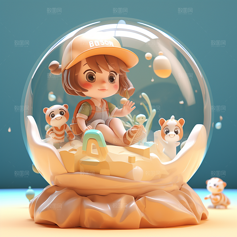 快乐儿童童趣卡通模型