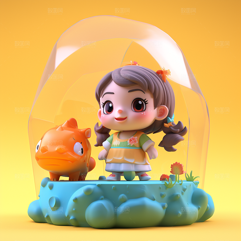 快乐儿童六一儿童节可爱模型