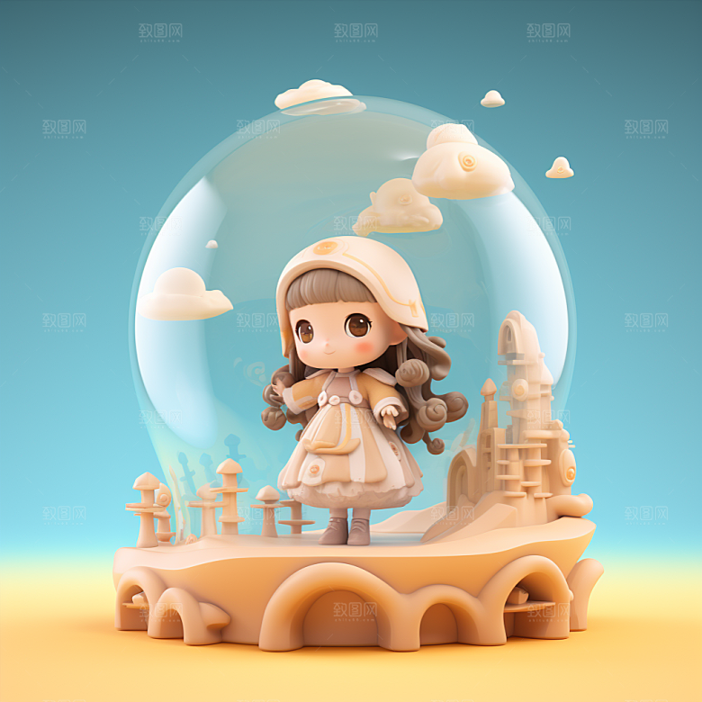 快乐儿童3D六一儿童节模型