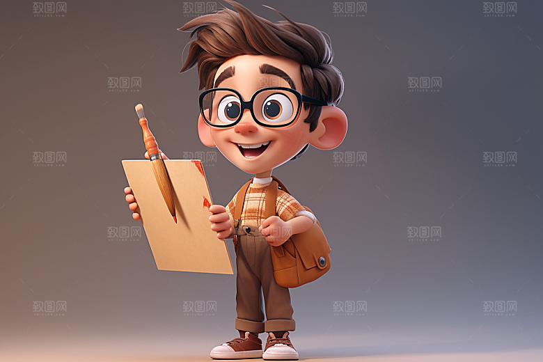 快乐儿童3D孩童模型