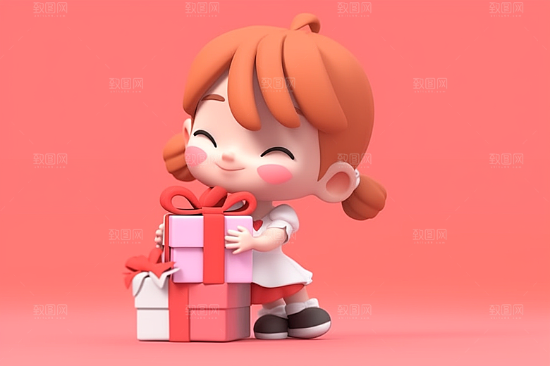 快乐儿童3D可爱模型