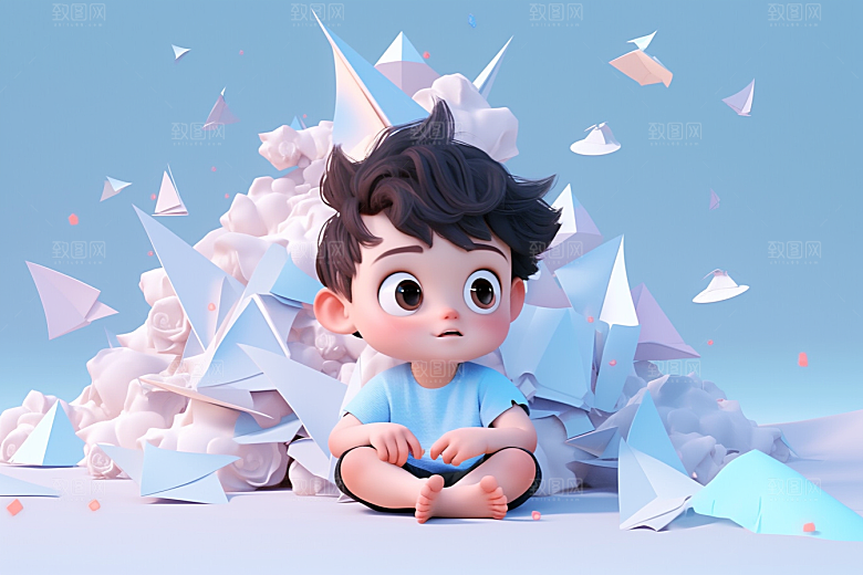 快乐儿童3D童真模型
