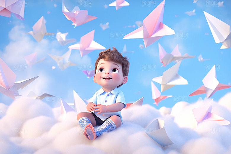 快乐儿童3D可爱模型