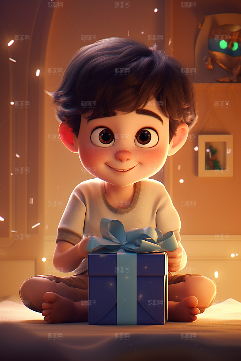 快乐儿童3D人物模型