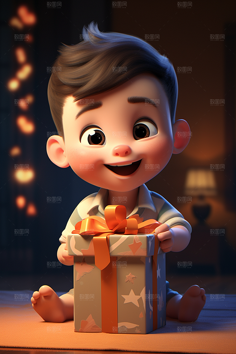 快乐儿童立体3D模型
