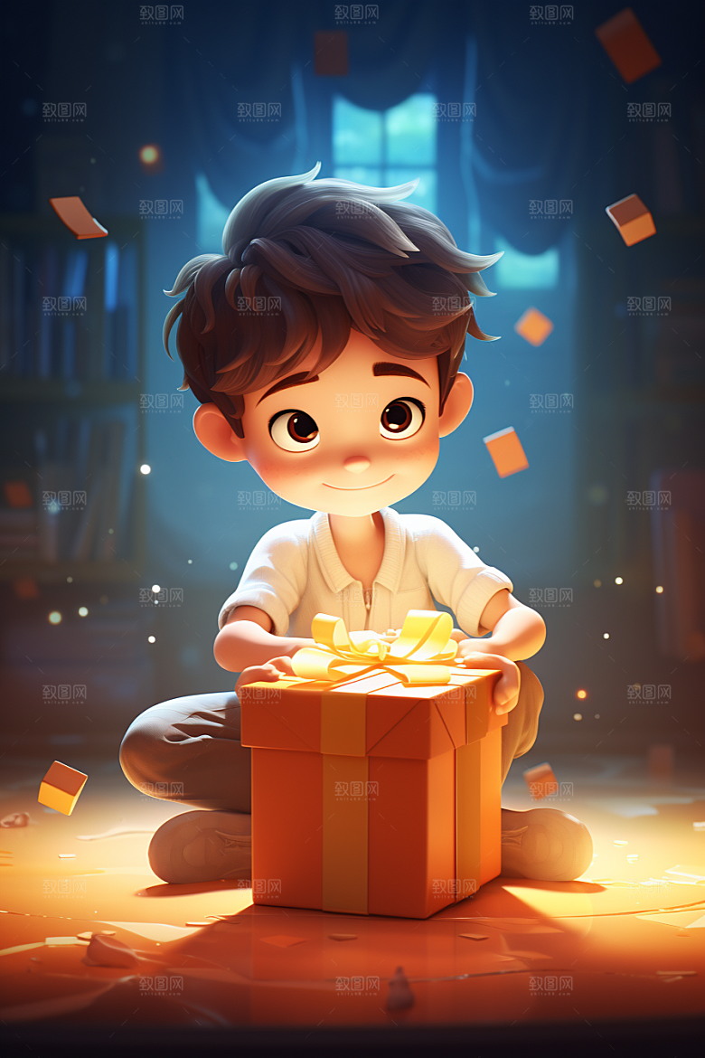 快乐儿童六一儿童节形象模型