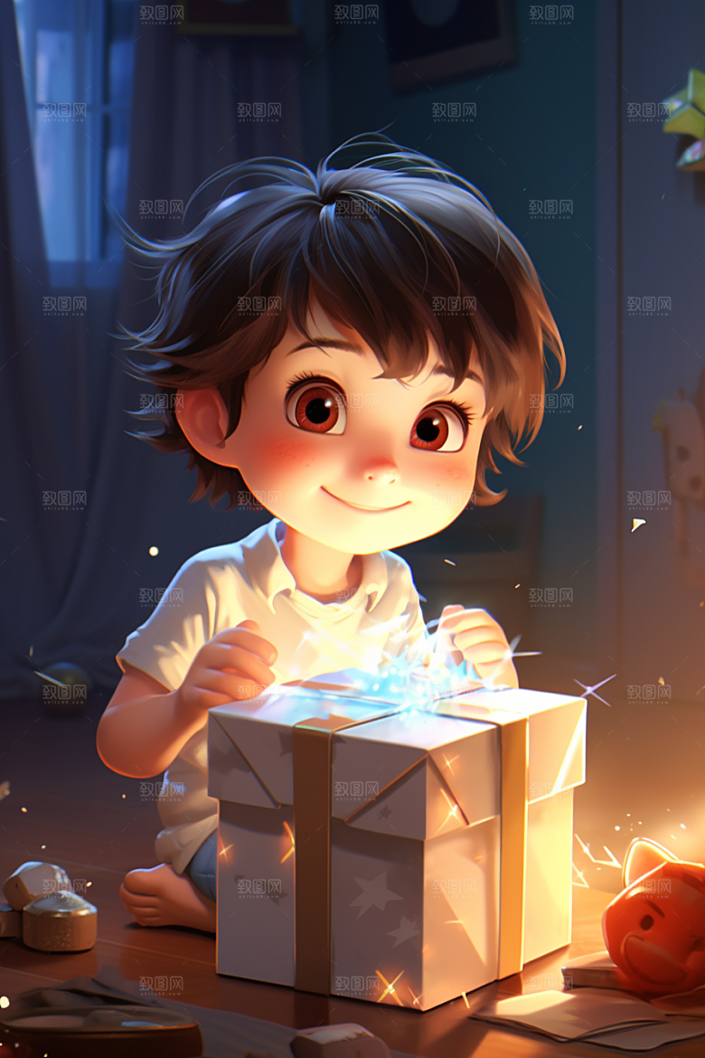 快乐儿童可爱六一儿童节模型