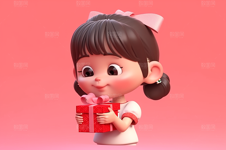 快乐儿童形象卡通模型