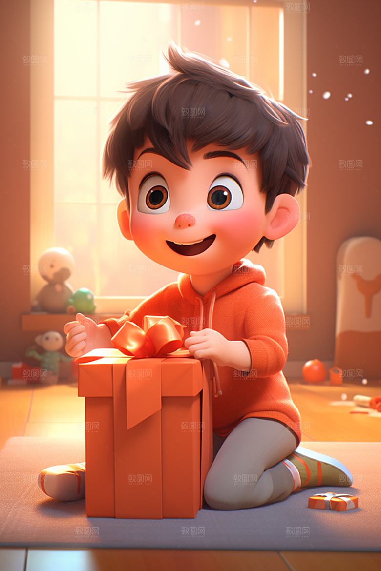快乐儿童3D立体模型