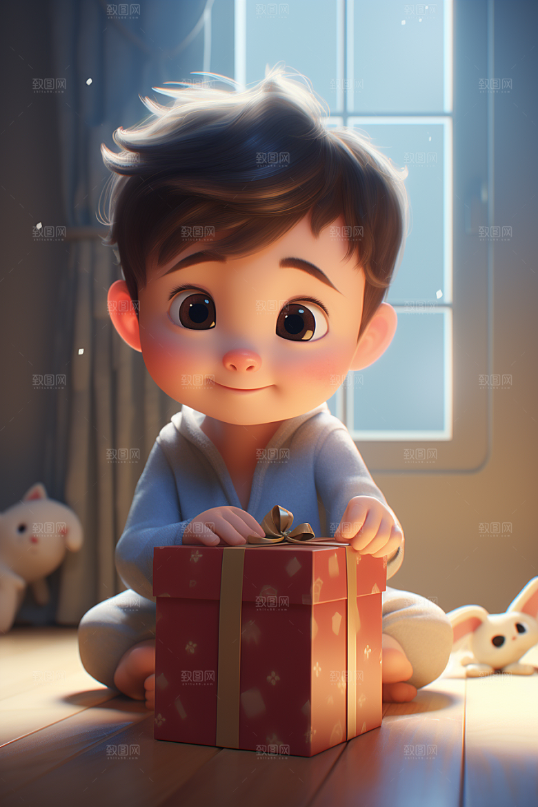 快乐儿童卡通童真模型