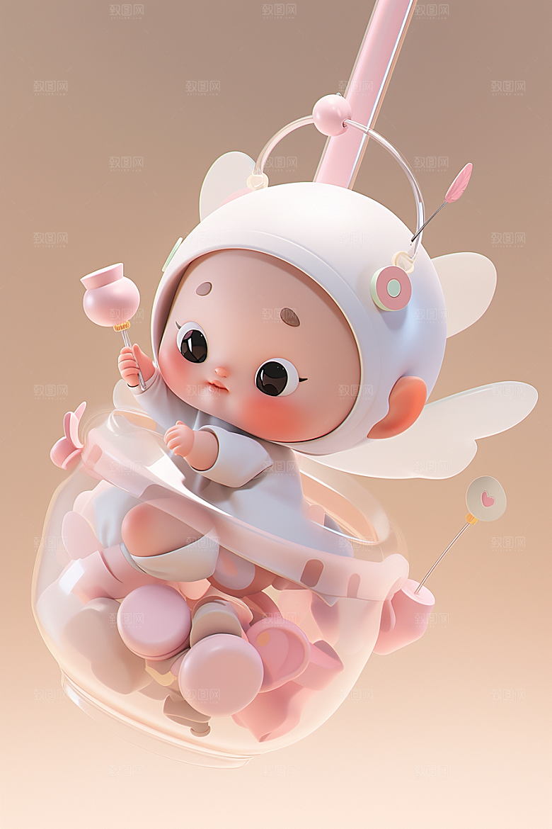 快乐儿童孩童卡通模型