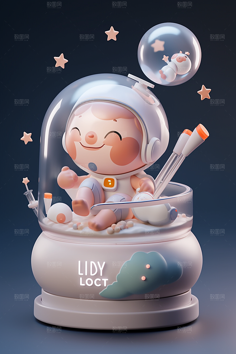 快乐儿童童真卡通模型