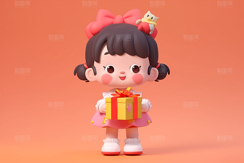 快乐儿童六一儿童节可爱模型